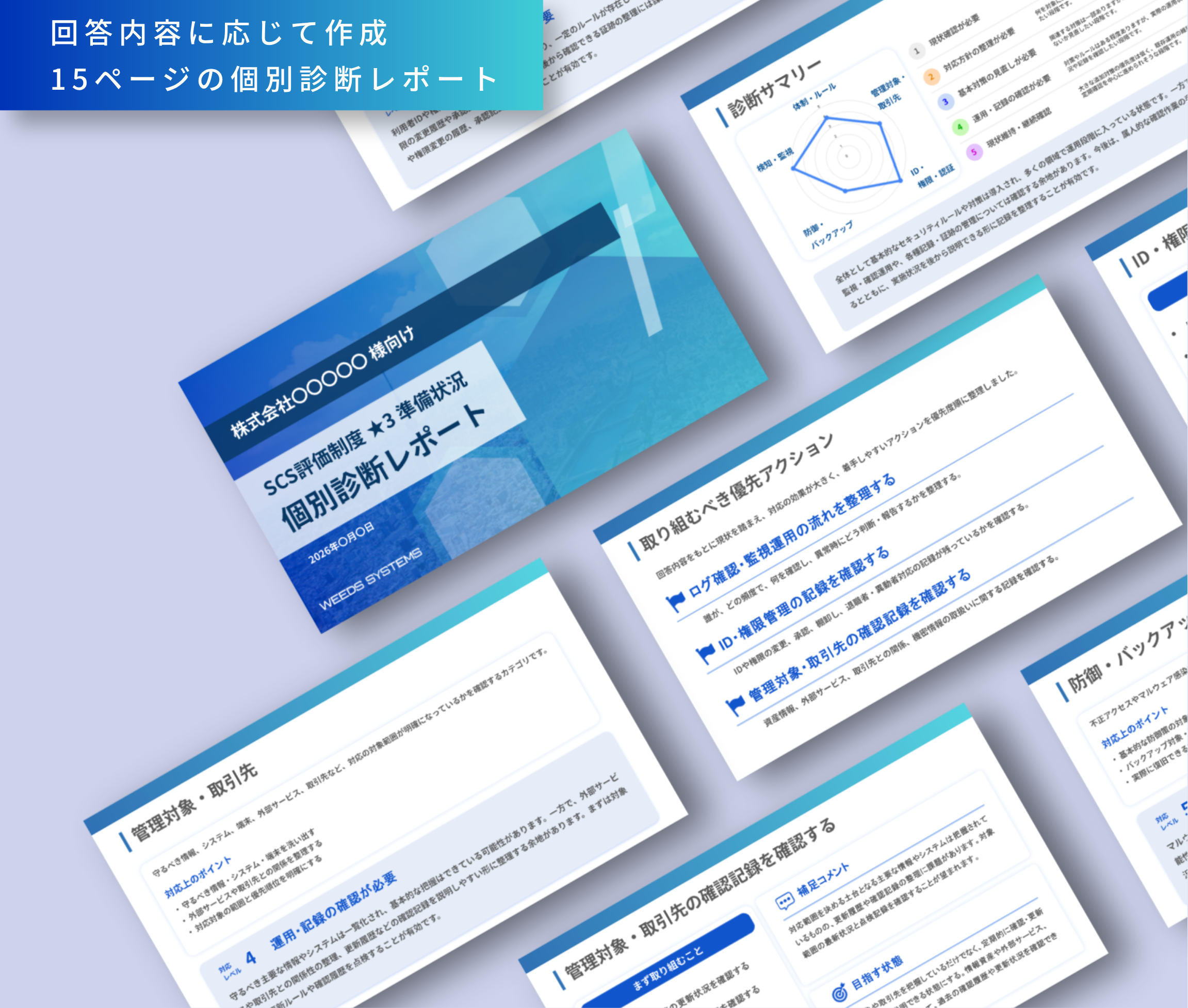 個別診断レポートのサンプル画像